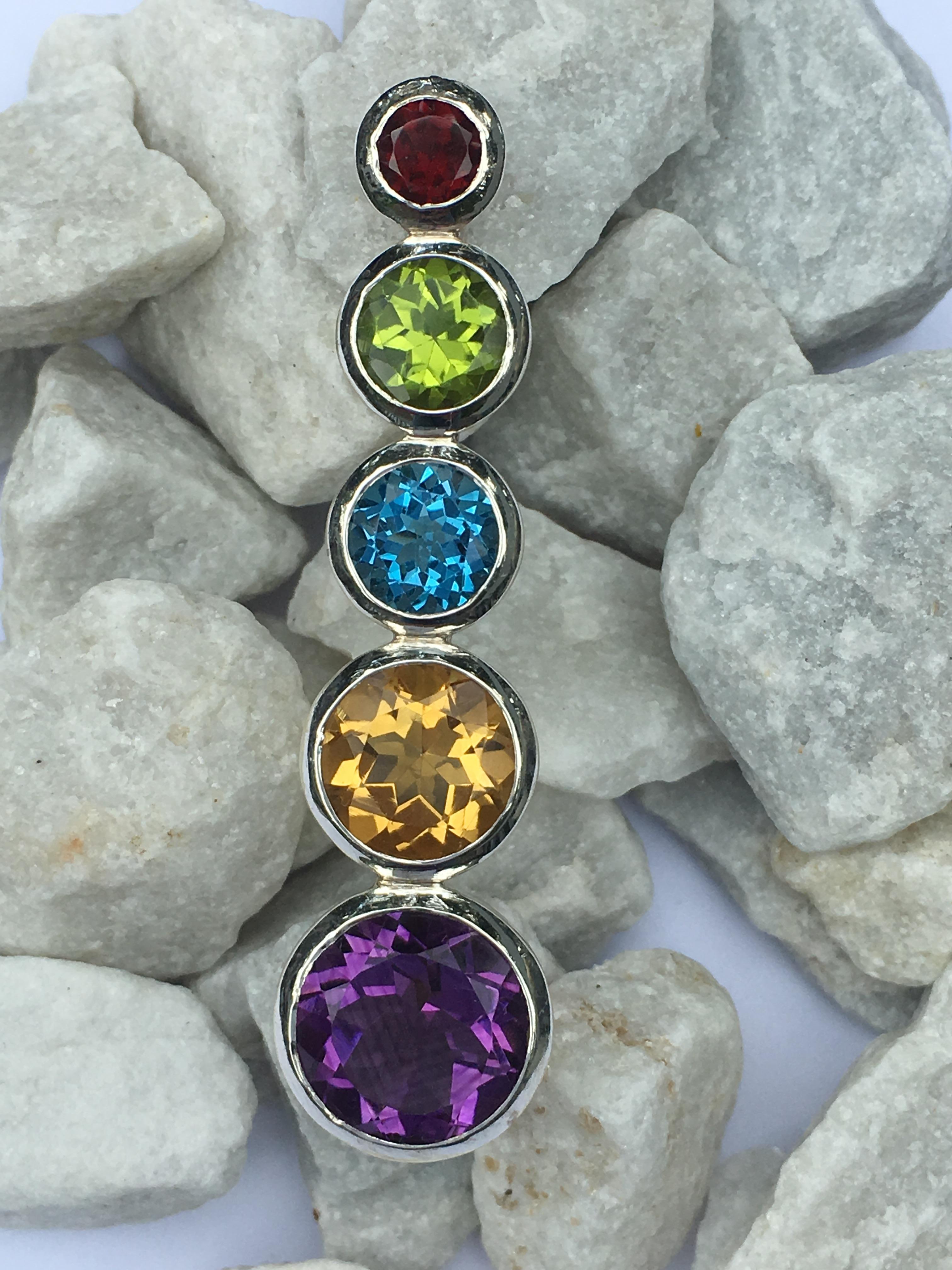 semi precious stones pendants