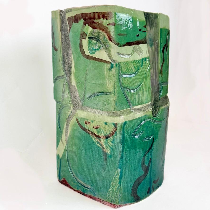 Senza titolo 2017 Scultura in ceramica semi-rifrattaria ingobbiata e smaltata di A. Roma in vendita 2