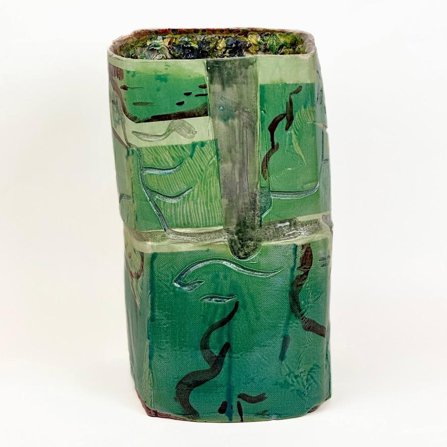 Moderno Senza titolo 2017 Scultura in ceramica semi-rifrattaria ingobbiata e smaltata di A. Roma in vendita