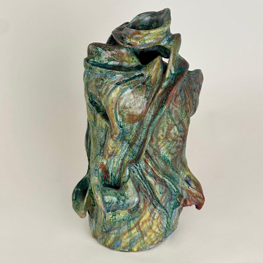 Moderno Scultura in ceramica semi-refrattaria e smaltata Senza Titolo 2022 di Alessandro Roma in vendita