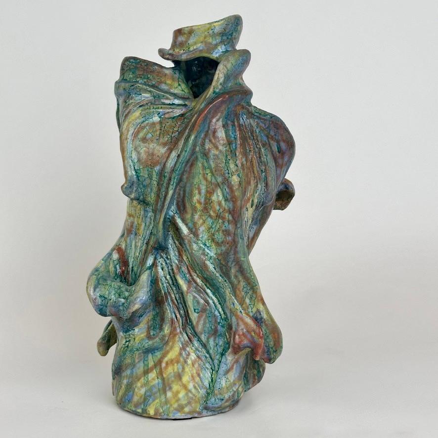 Italiano Scultura in ceramica semi-refrattaria e smaltata Senza Titolo 2022 di Alessandro Roma in vendita