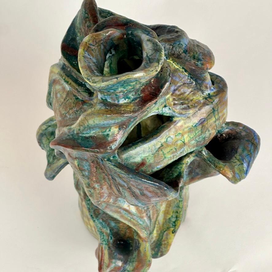 XXI secolo e contemporaneo Scultura in ceramica semi-refrattaria e smaltata Senza Titolo 2022 di Alessandro Roma in vendita