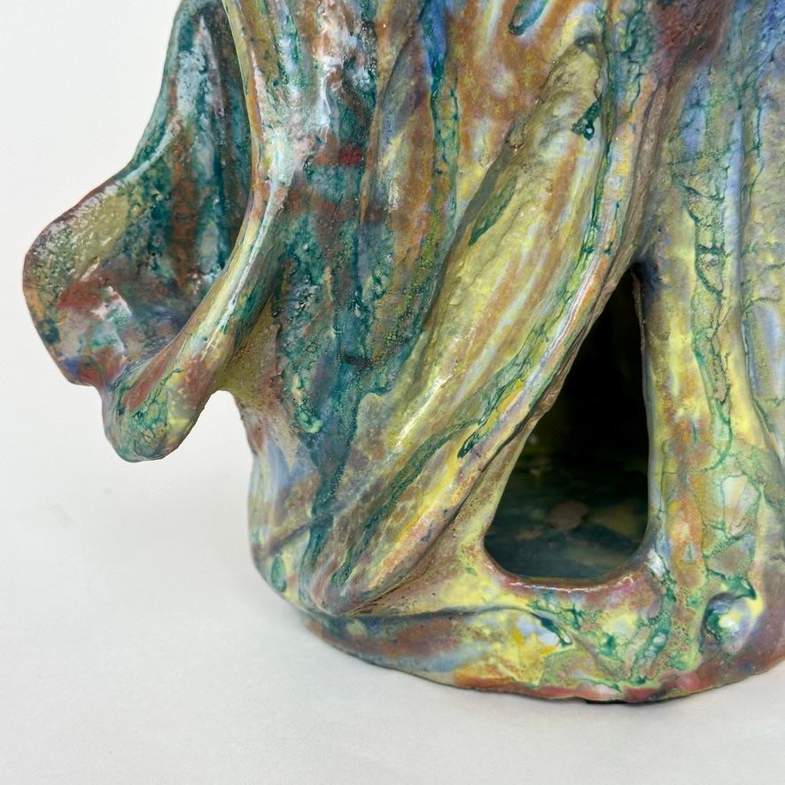 Ceramica Scultura in ceramica semi-refrattaria e smaltata Senza Titolo 2022 di Alessandro Roma in vendita