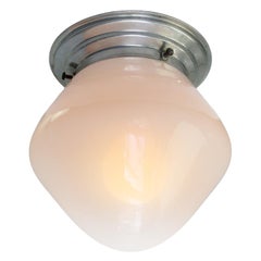 Semi transparent opaline glass Art deco ceiling lamp ca 1920