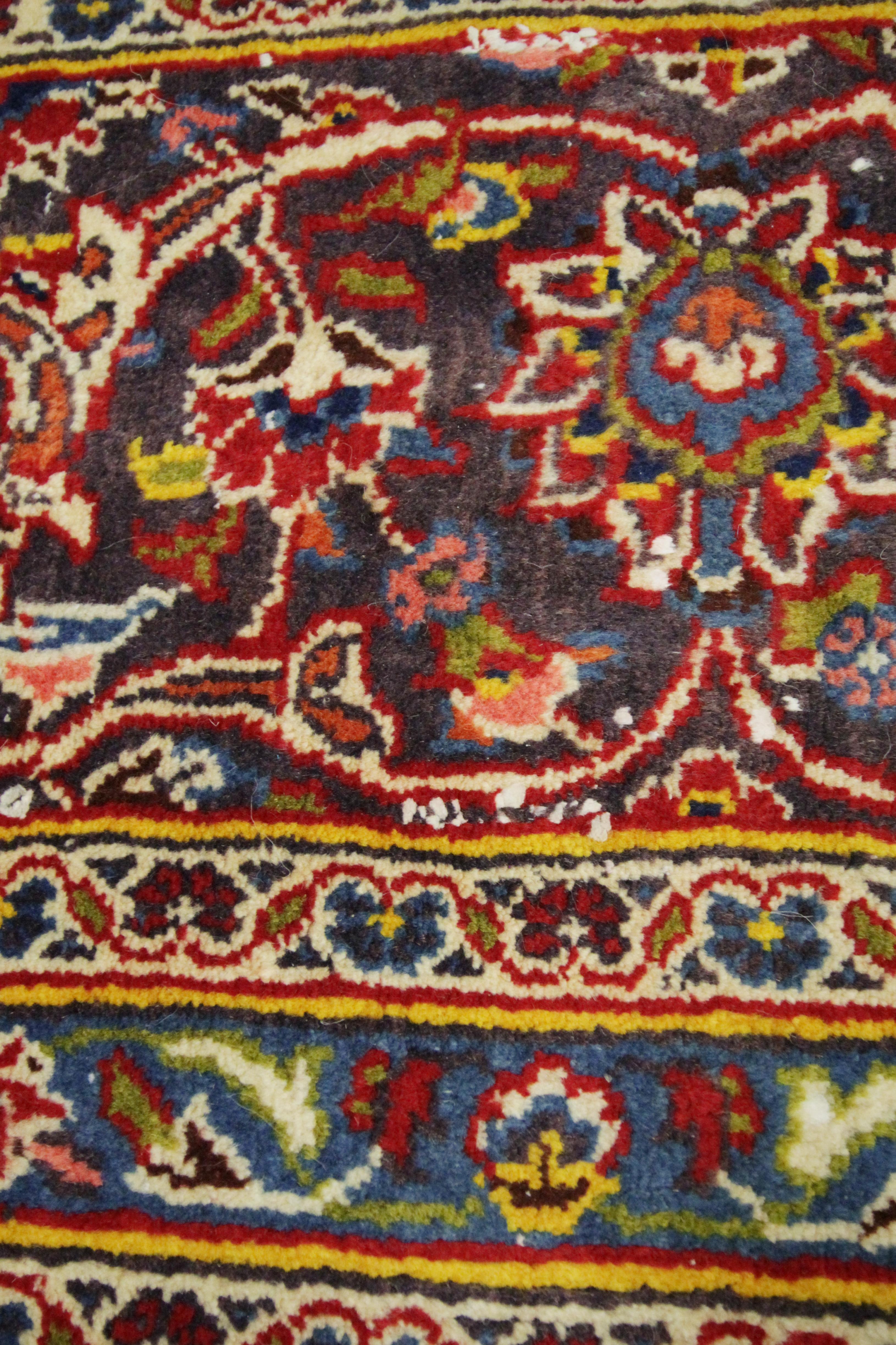 Wool Semicircle Oriental Rug for Interior Door Way, Handmade Carpet Entrance Mat