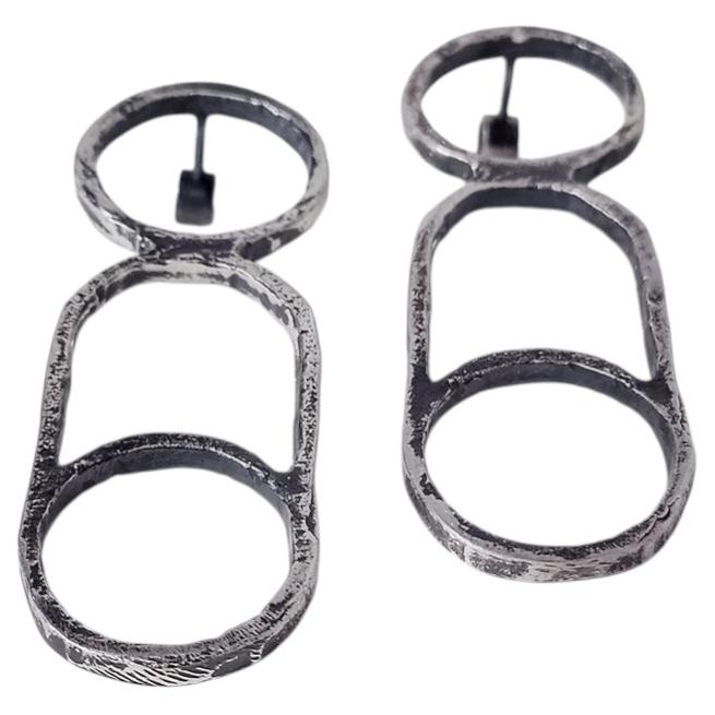 Semilla Mogott Earrings in 925 Sterling Silver by xMartaja For Sale