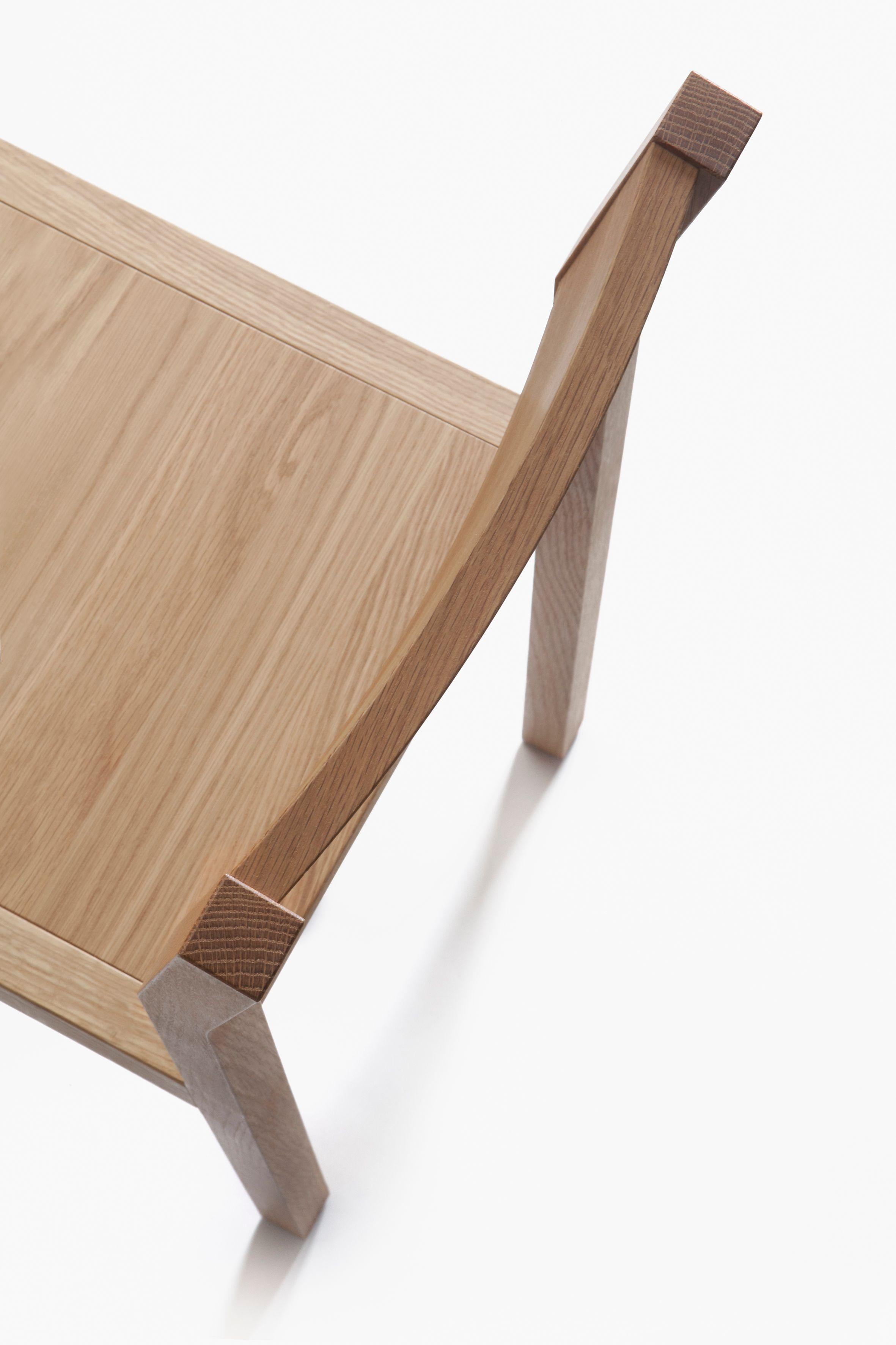 Scandinavian Modern Seminar KVT1 Solid Oak Chair by Kari Virtanen For Sale
