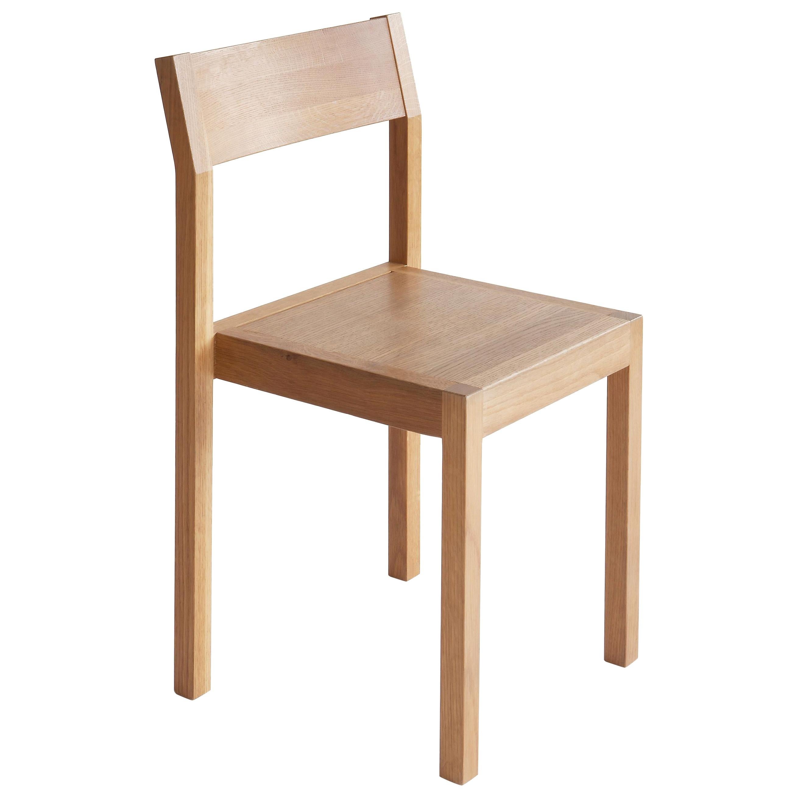Seminar KVT2 Stackable Solid Oak Chair by Kari Virtanen For Sale