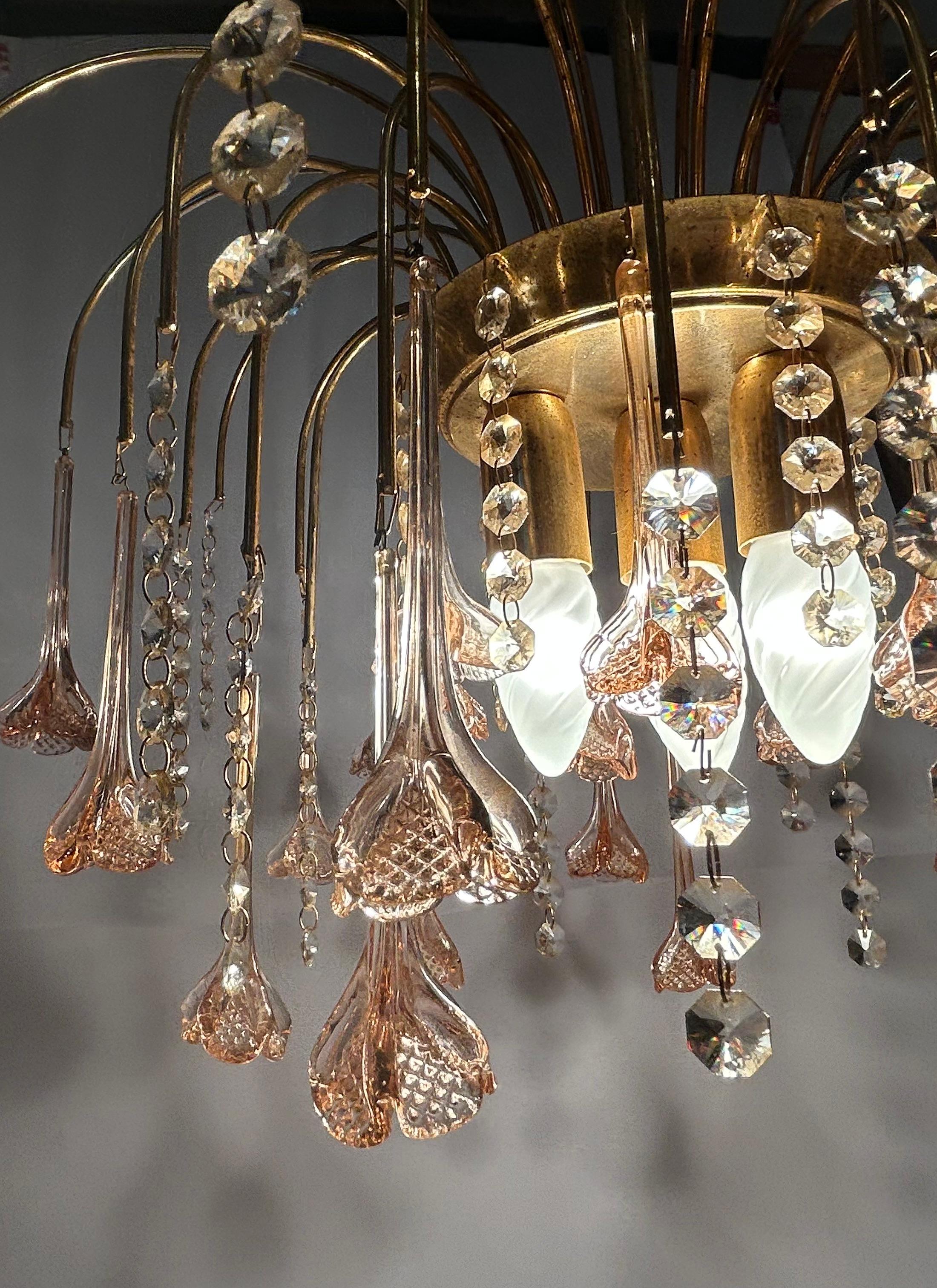Semiramide, splendido lampadario di Murano, anni '80 In condizioni buone in vendita a Budapest, HU