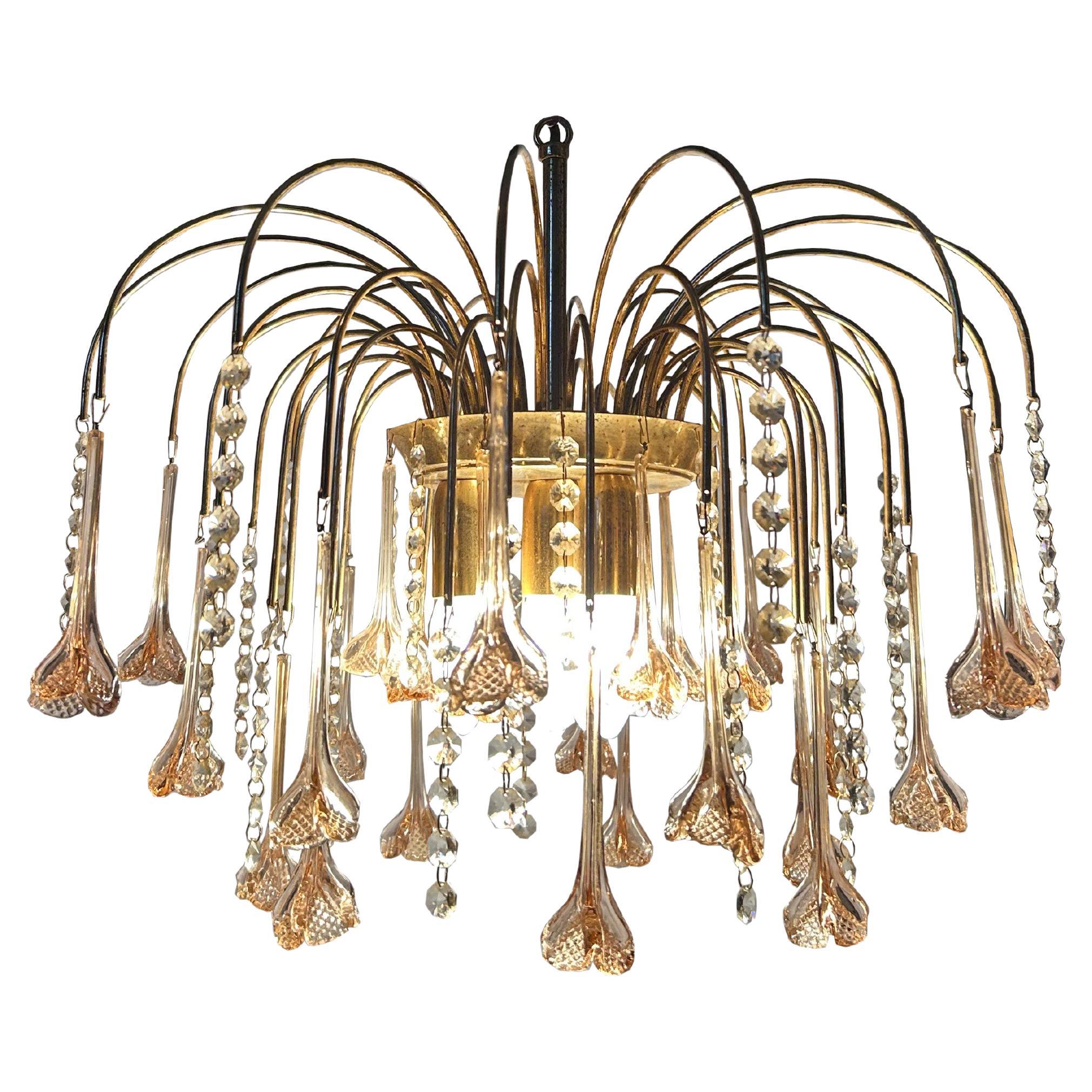 Semiramide, splendido lampadario di Murano, anni '80