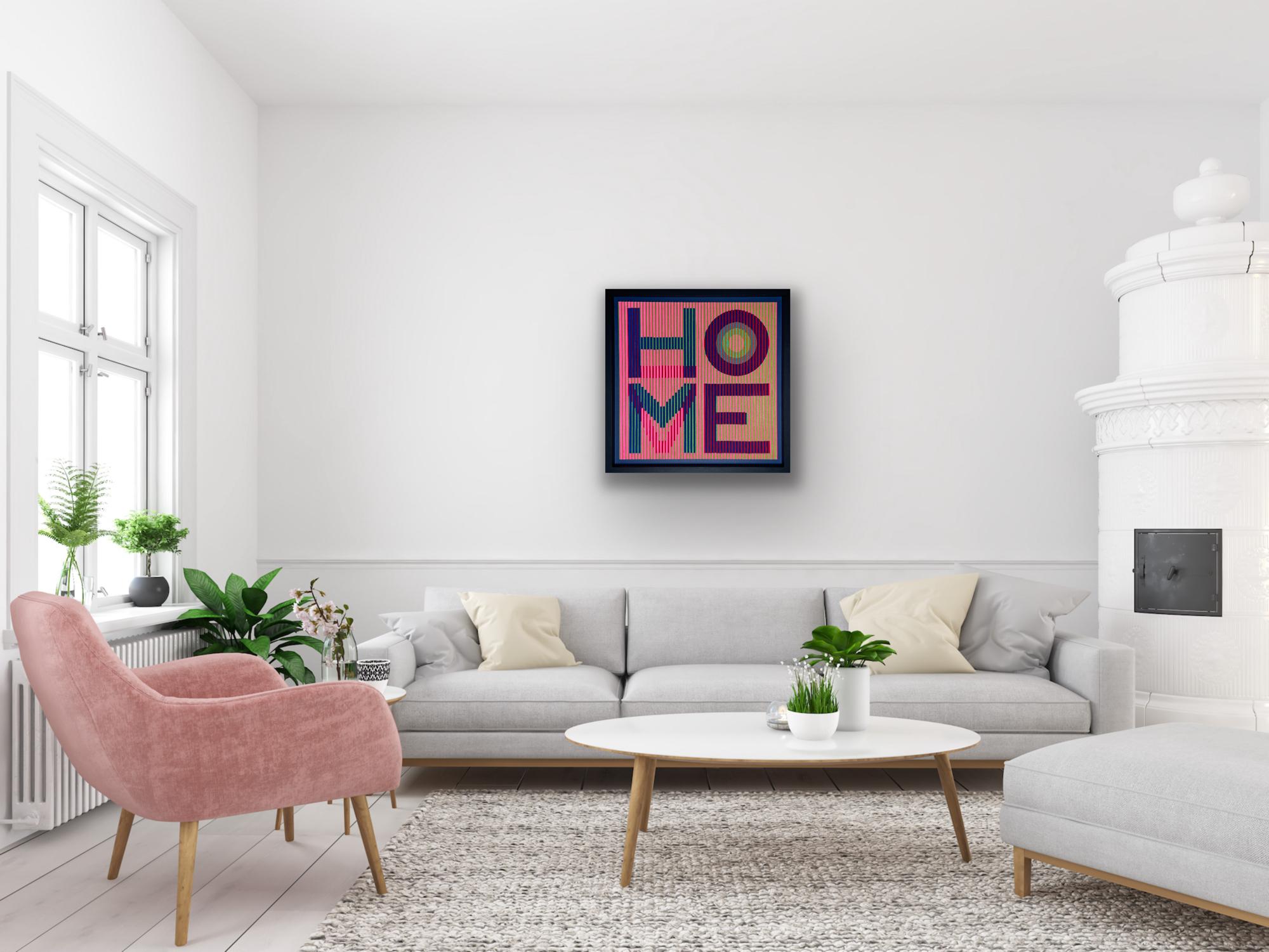 Bringing Love Home Version 2, Originalgemälde, abstrakt, zeitgenössisch (Zeitgenössisch), Painting, von Sena Shah