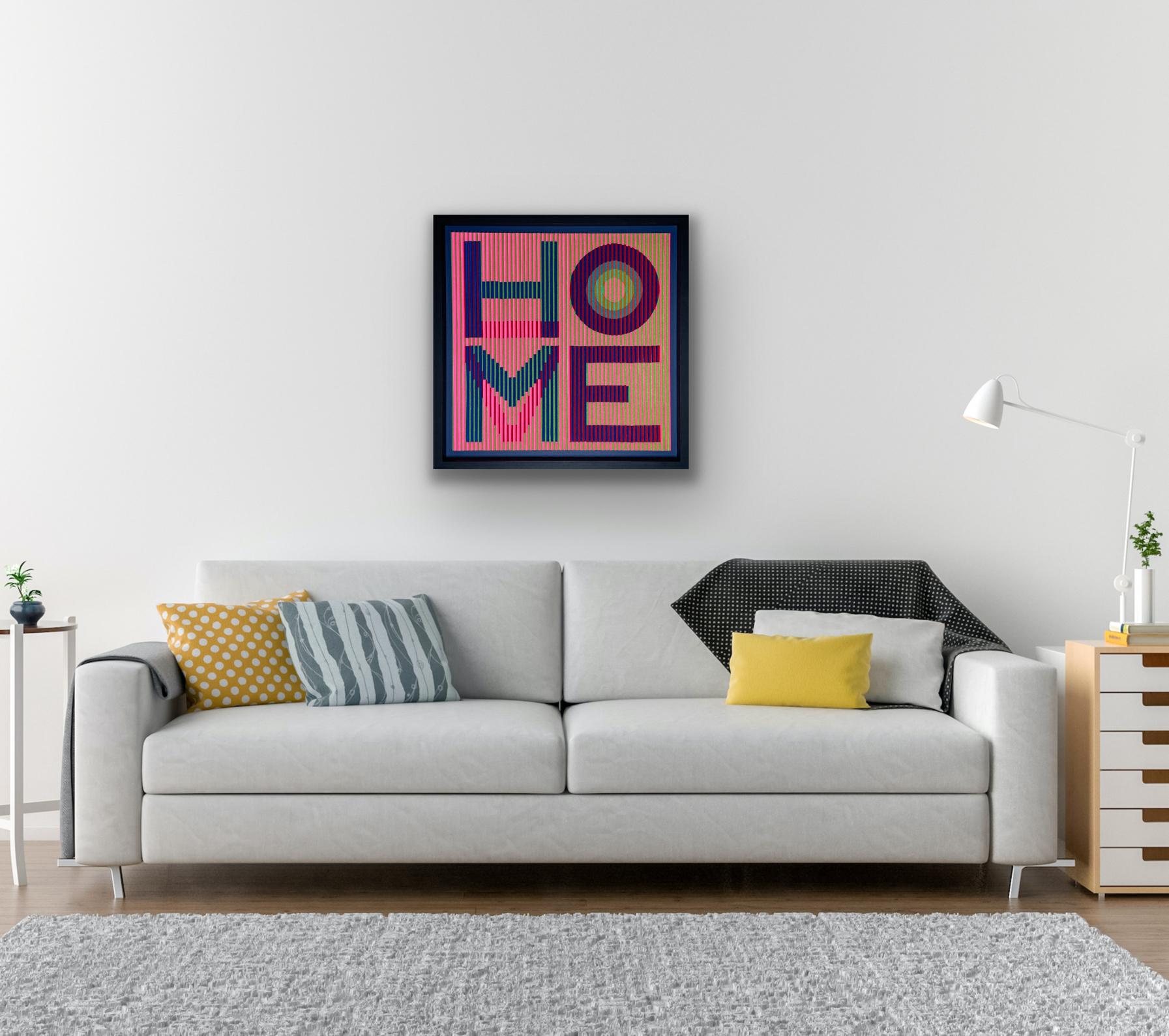 Bringing Love Home Version 2, Originalgemälde, abstrakt, zeitgenössisch im Angebot 4