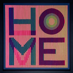 Bringing Love Home Version 2, quadro originale, astratto, contemporaneo