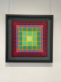 Mini Piramide, quadro originale, astratto, grafico, contemporaneo