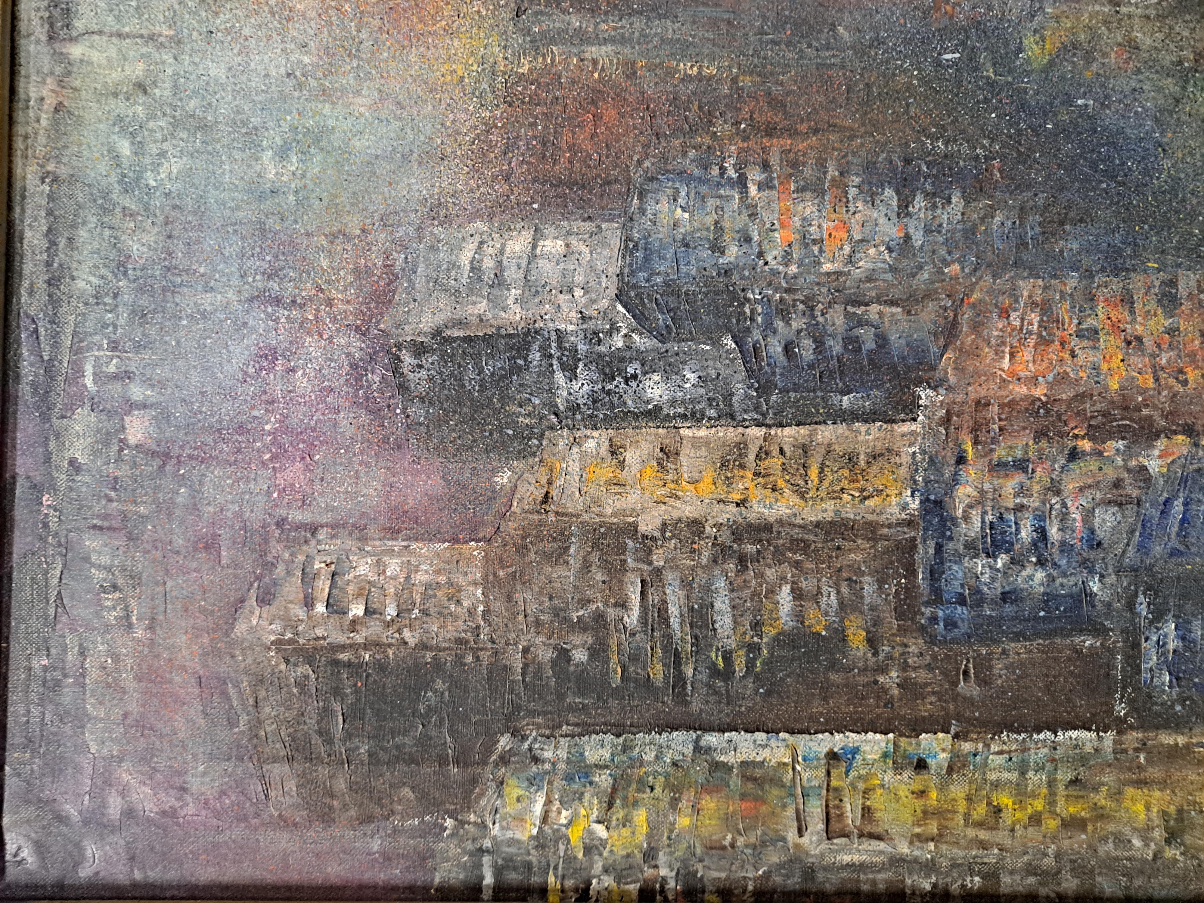 Senaka Senanayake (1951-attivo) New York Abstract 4