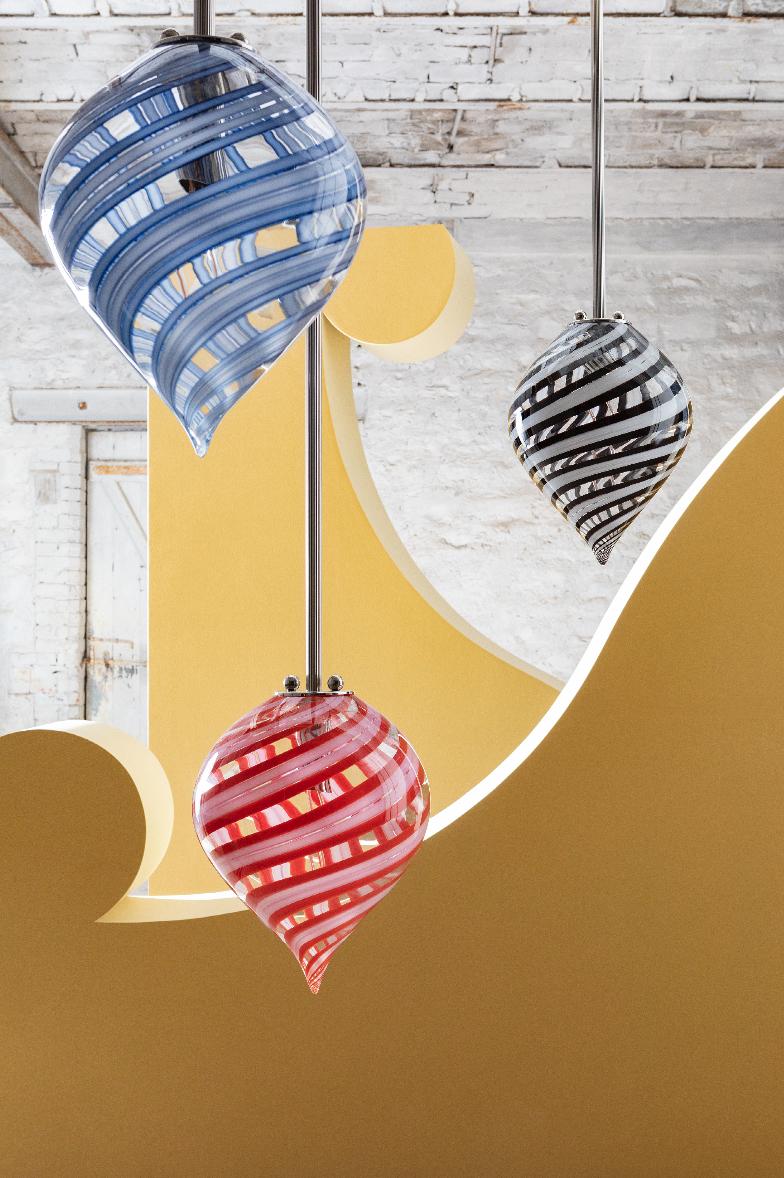 Modern Senape Grigio Pendant Balloon Canne by Magic Circus Editions