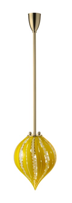 Pendentif en forme de ballon en spirale Senape de Magic Circus Editions