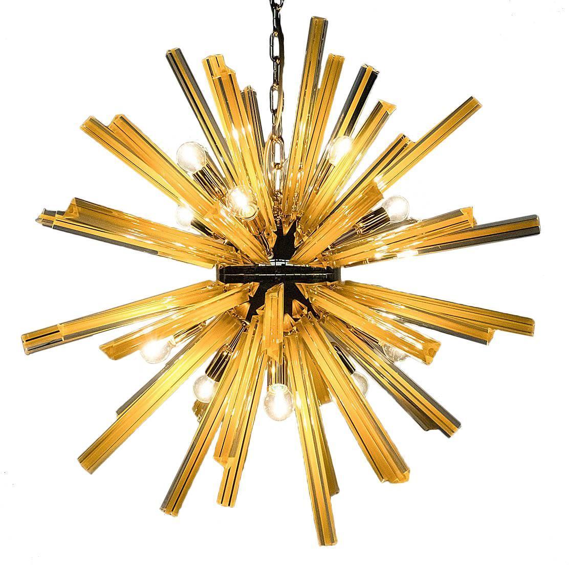 Italiano Lampadario Senape Sputnik di Fabio Ltd in vendita