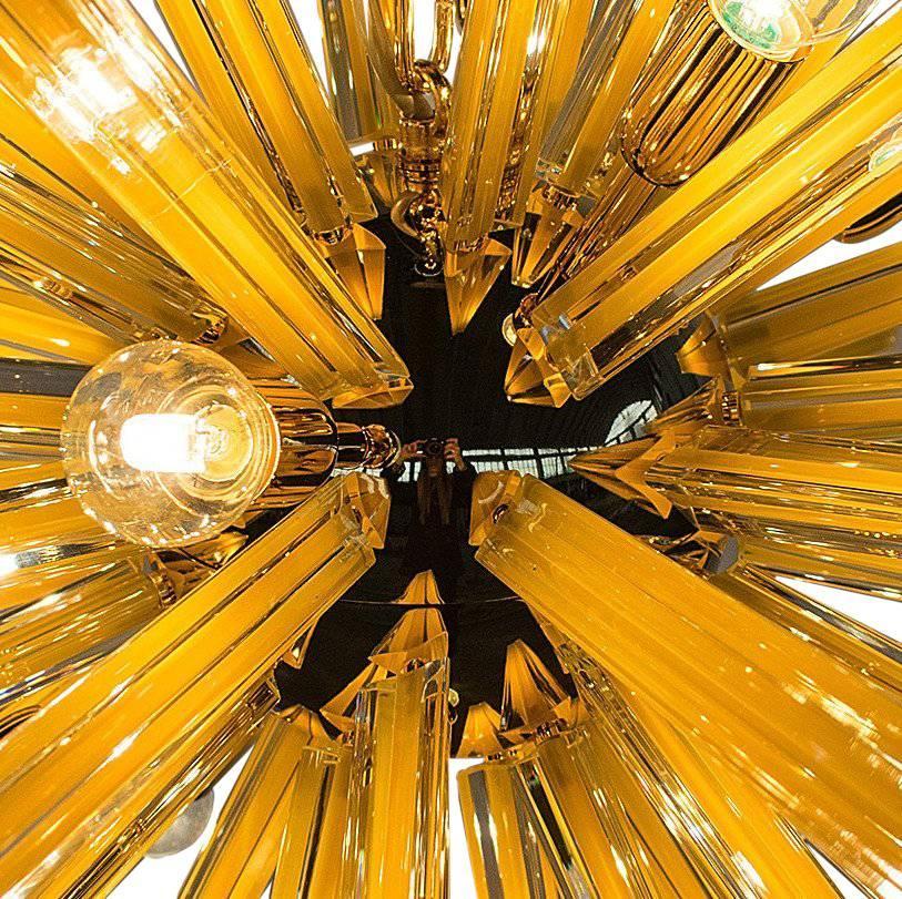 XXI secolo e contemporaneo Lampadario Senape Sputnik di Fabio Ltd in vendita