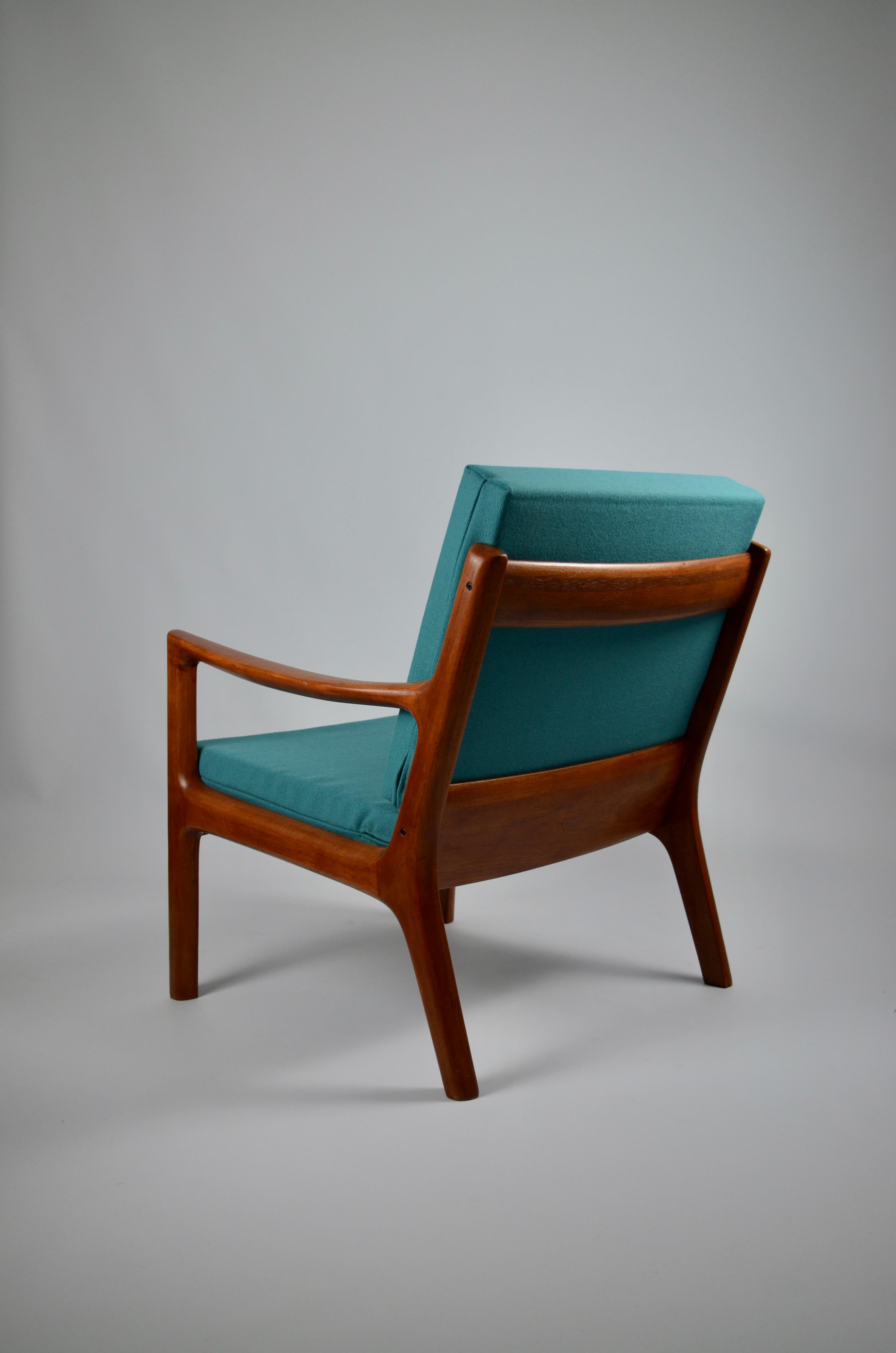 Senator Armchair by Ole Wanscher for France & Son In Good Condition For Sale In Marinha Grande, PT