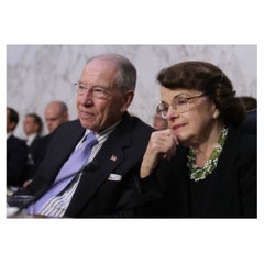 Senator Dianne Feinstein's Peridot Pearl Necklace With Photo Multi Strand