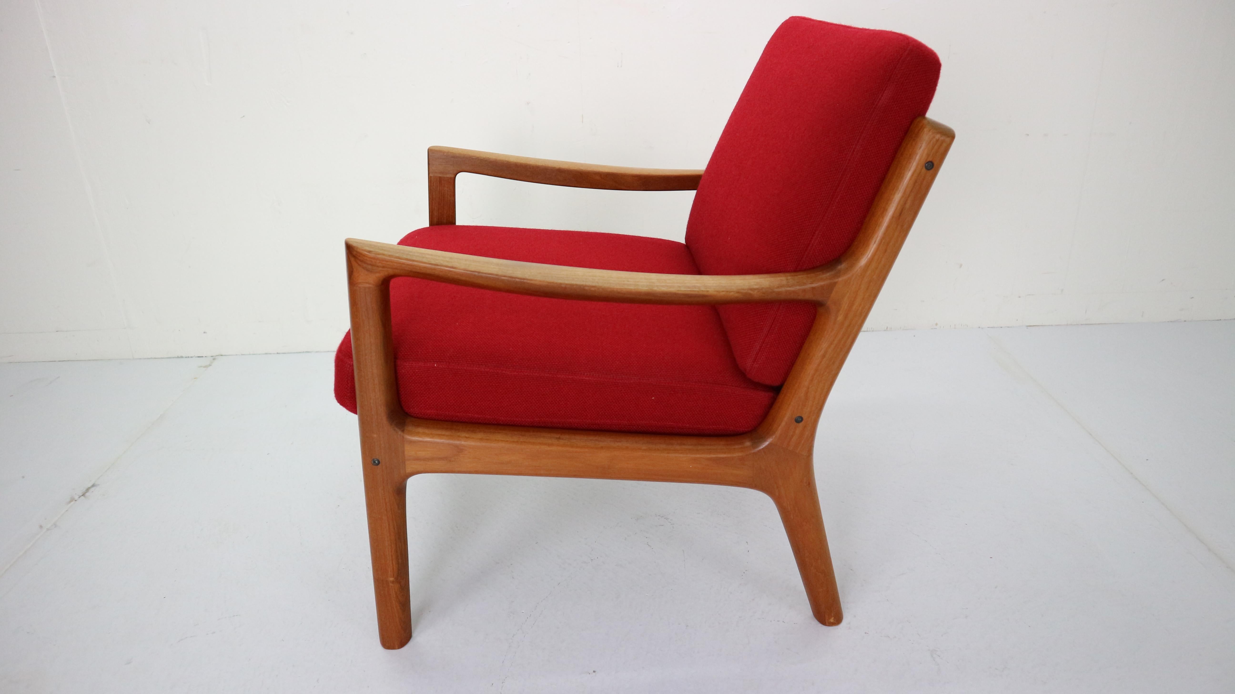Senator Lounge Chair by Ole Wanscher for France & Søn, 1950s 3