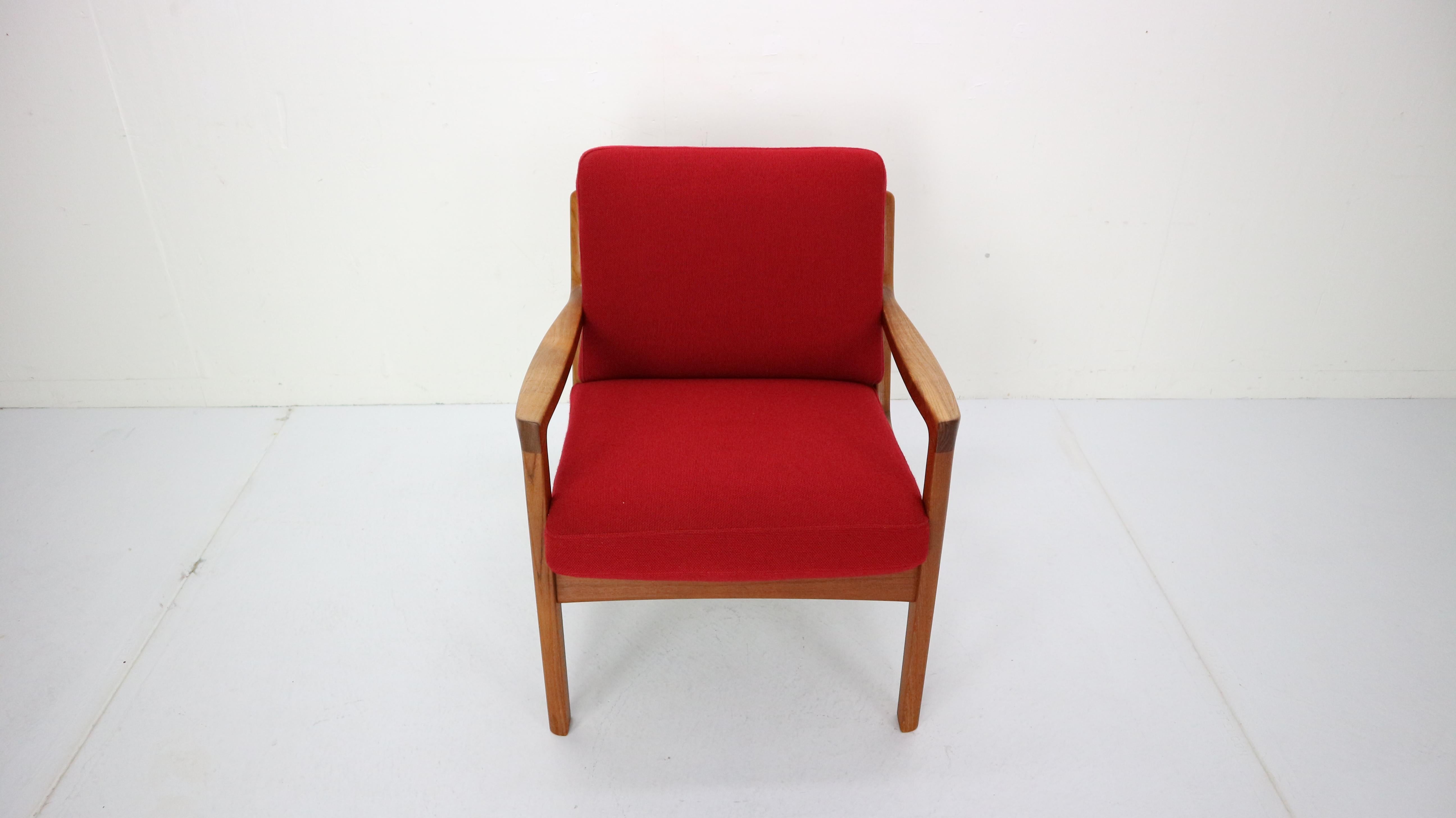 Senator Lounge Chair by Ole Wanscher for France & Søn, 1950s In Good Condition In The Hague, NL