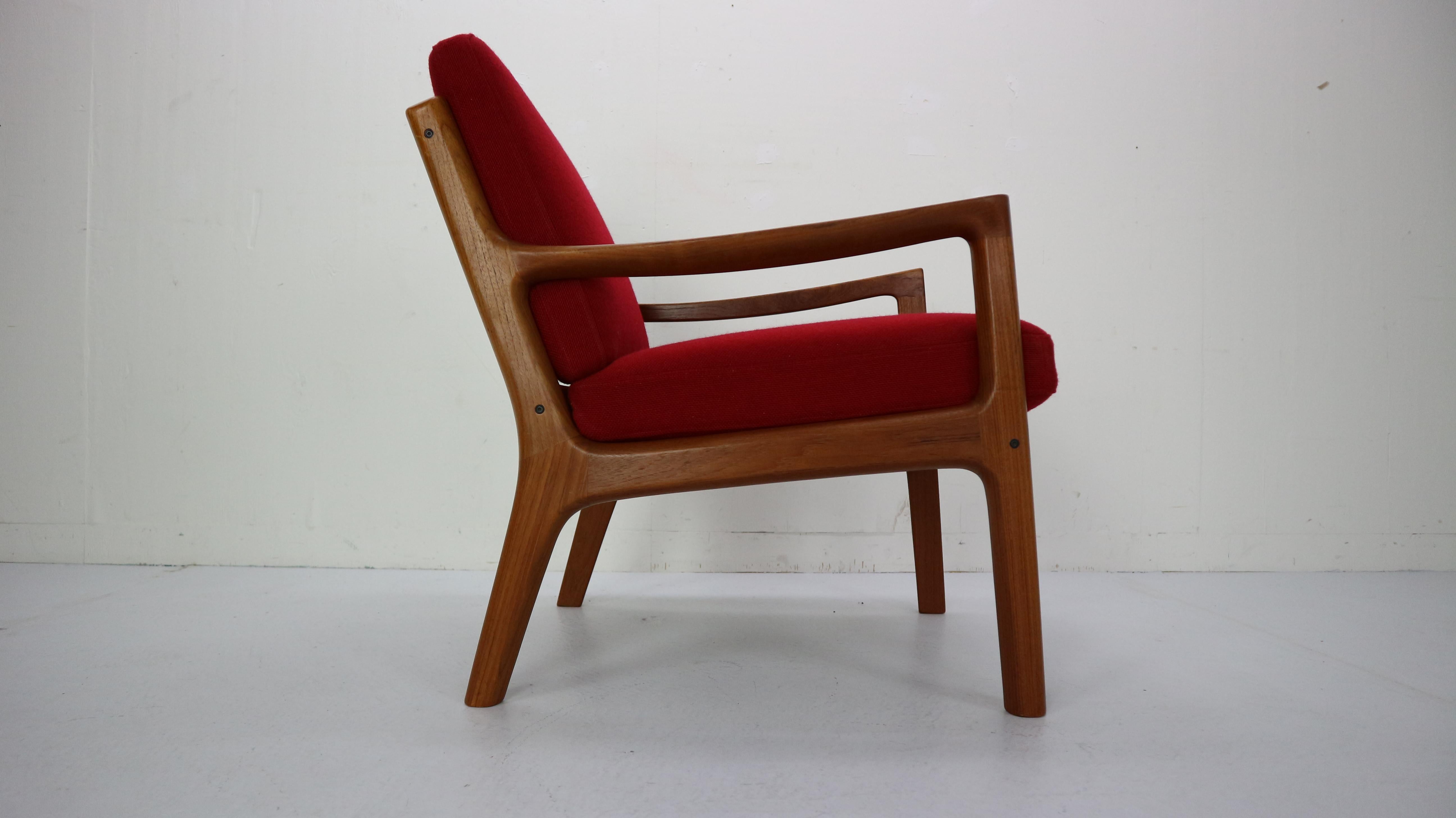 Mid-20th Century Senator Lounge Chair by Ole Wanscher for France & Søn, 1950s
