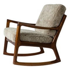 "Senator" Rocking Chair by Ole Wanscher for France & Son, Denmark, 1960s