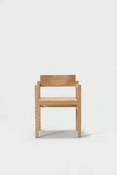 Silla de comedor Sencilla de roble europeo macizo by Marlot Baus