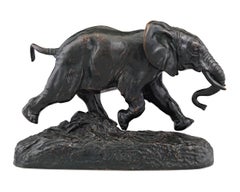 Senegalese Elephant Bronze Sculpture by Antoine-Louis Barye