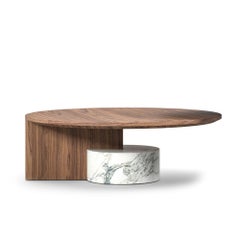 Sengu Low Table by Patricia Urquiola for Cassina, Marble & Wood, Italy