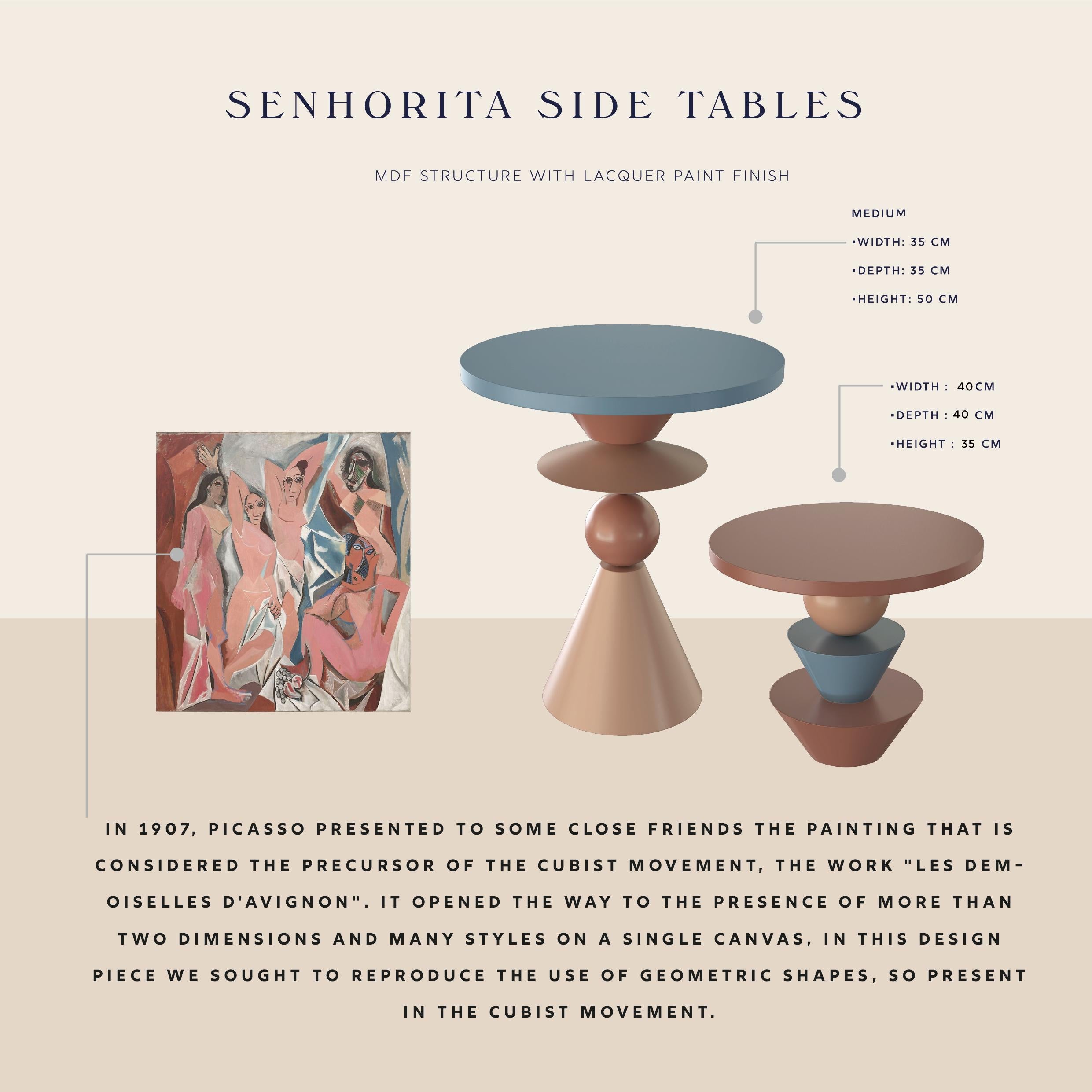 Brazilian Senhorita Side Table 'Medium' For Sale