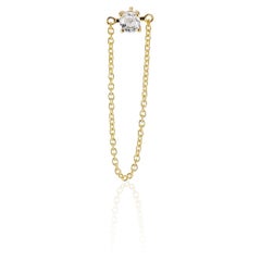 Senia Gold Plated White Topaz Circlette Chain Drop Set