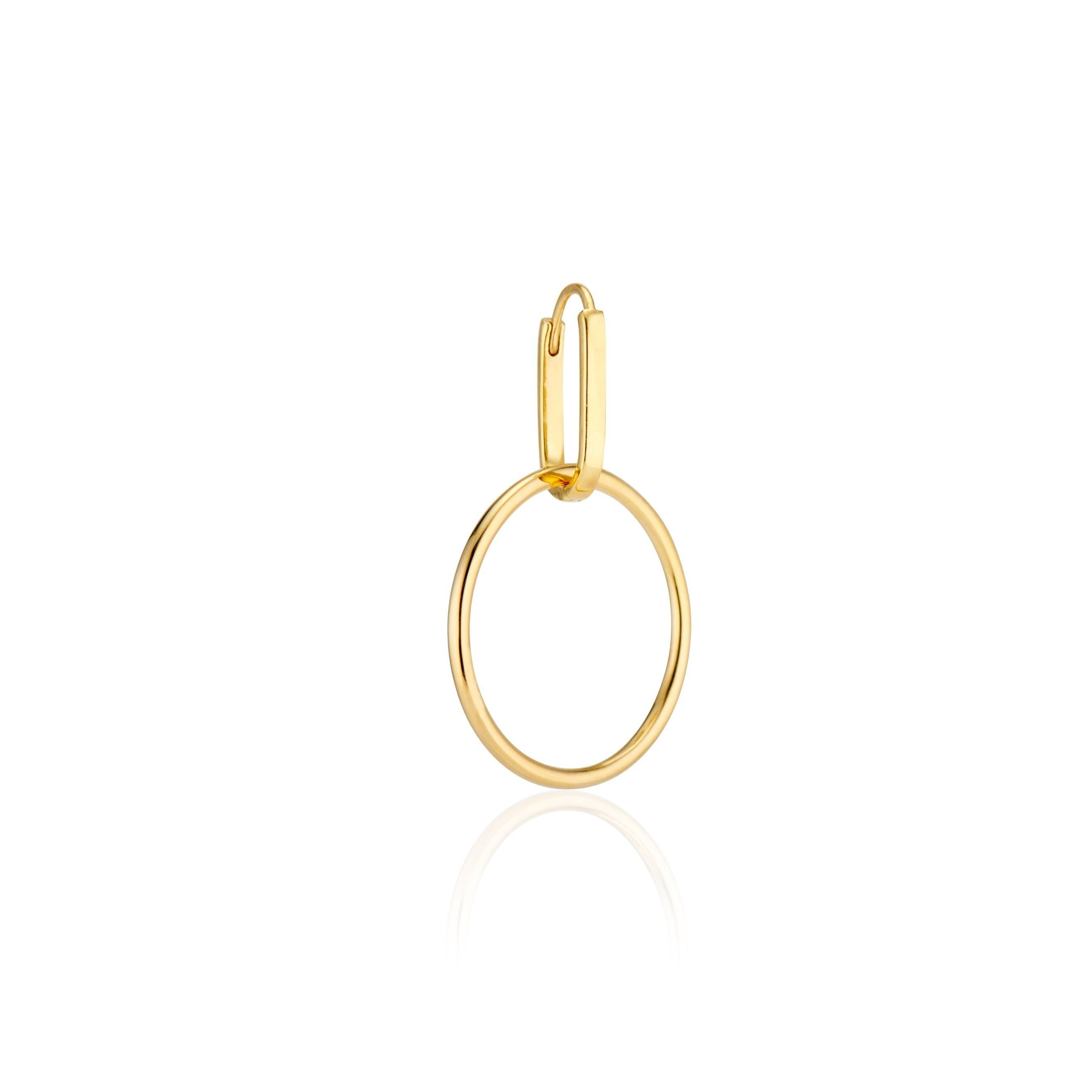 Senia Yellow Vermeil Modular Infinity Earrings For Sale 4