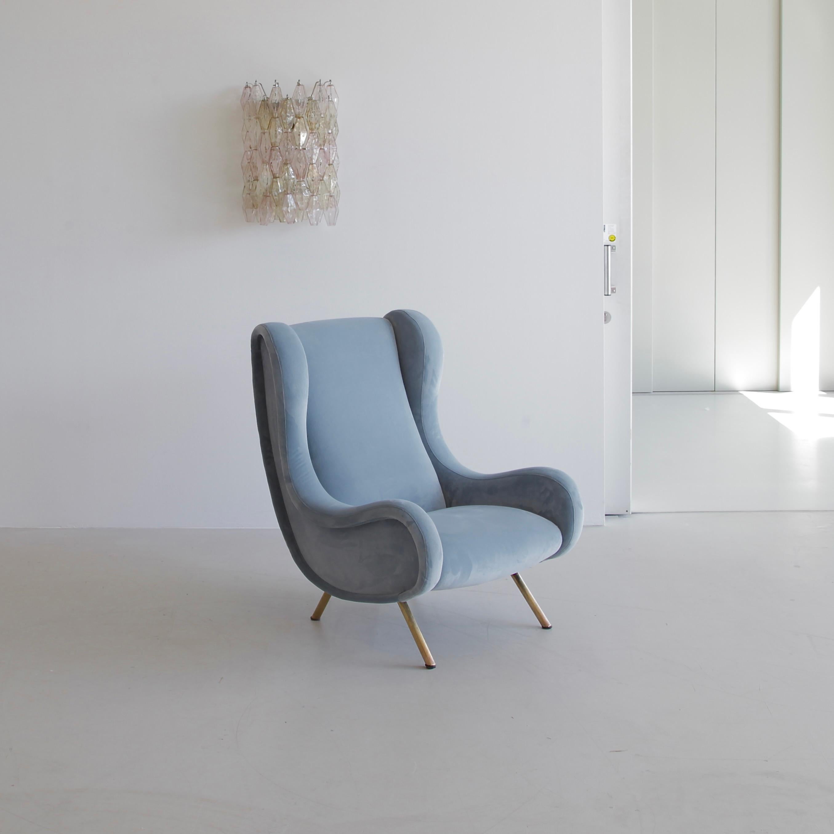 Mid-20th Century SENIOR Armchair by Marco ZANUSO, Arflex Italy.