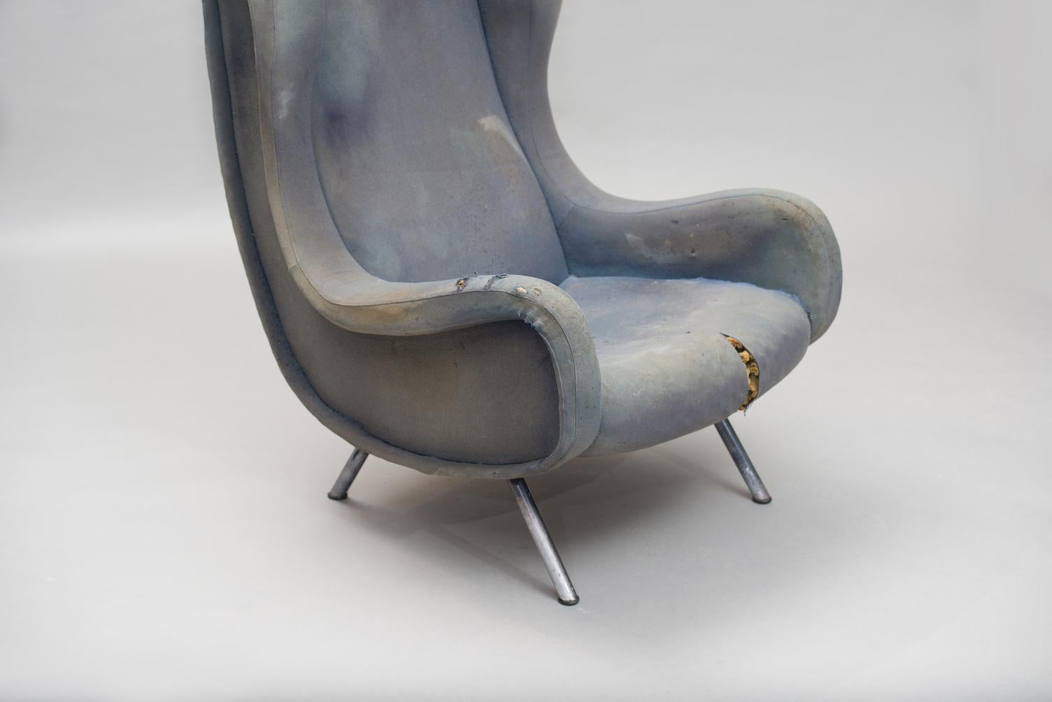 Mid-Century Modern Senior Armchair by Marco Zanuso for Arflex Early Edition For Sale