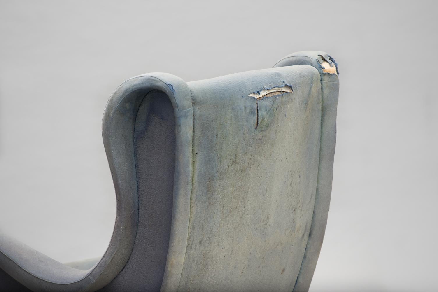 Senior Armchair by Marco Zanuso for Arflex Early Edition In Distressed Condition For Sale In Porto, PT