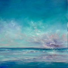 Summer Shore - Contemporary Seascape Painting by Senja Brendon