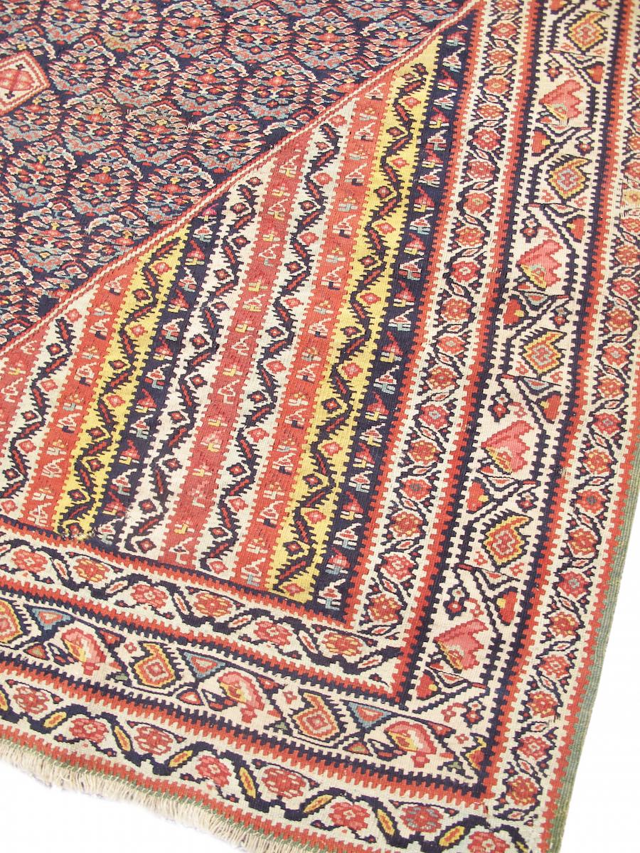 Persiano Kilim di Senneh, fine del XIX secolo in vendita