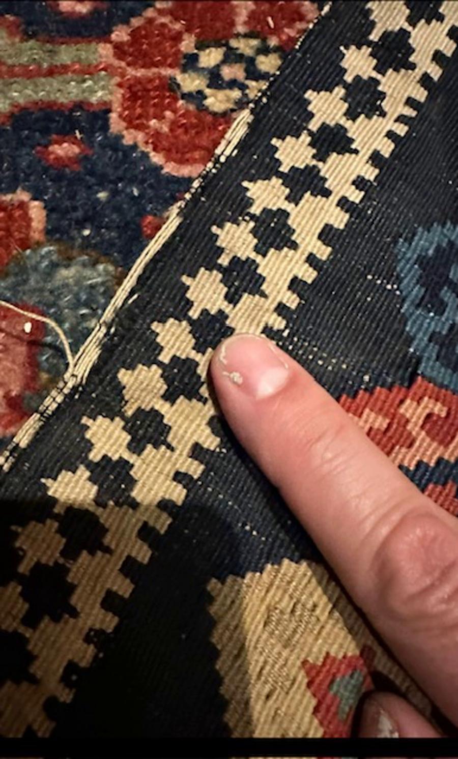 Kilim de oración Senneh Mediados del siglo XIX en venta