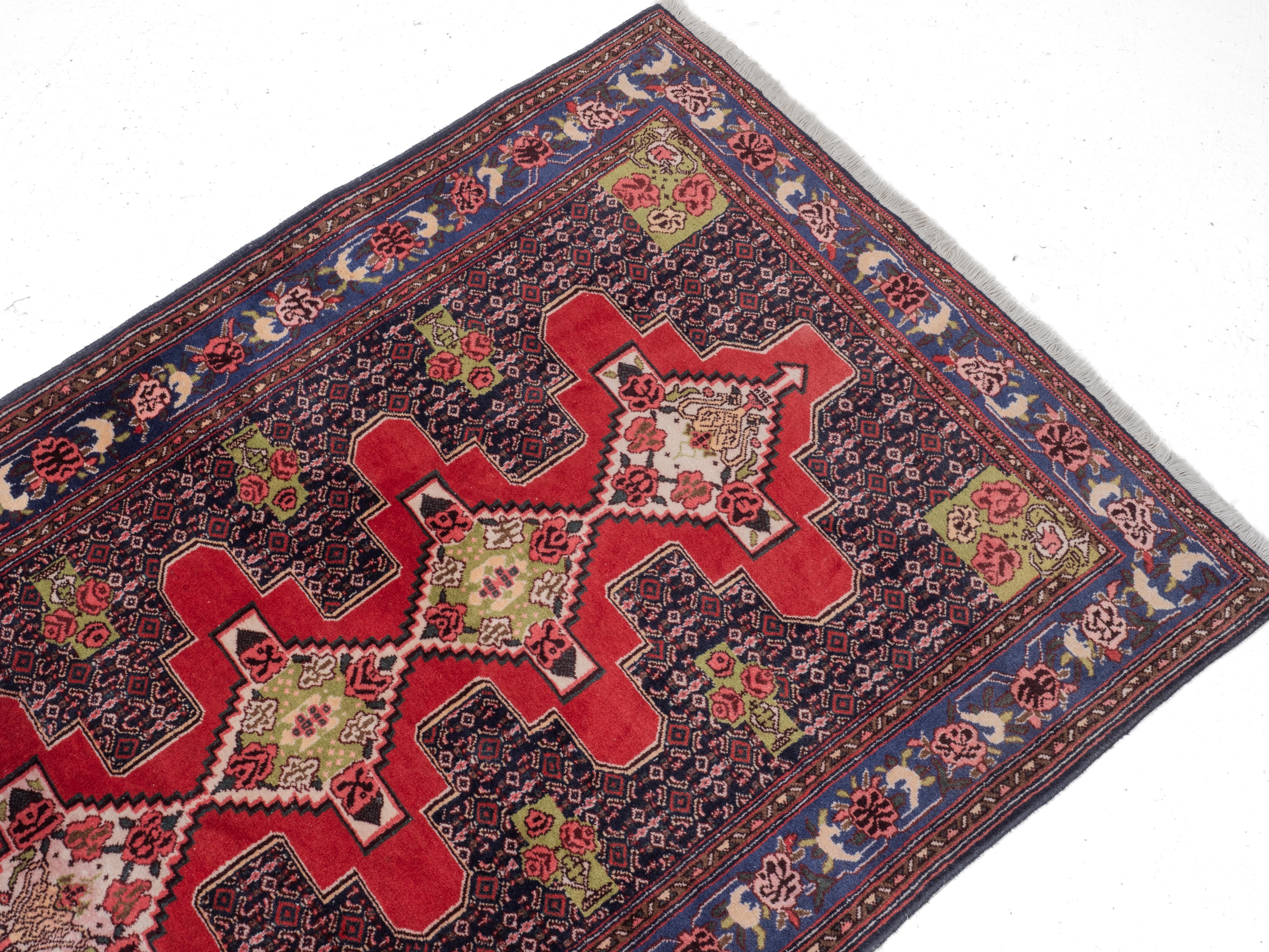 Lana Tappeto Senneh West Persian Kurdish Late c.20th 6' x 4'1
