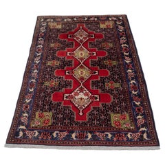Tappeto Senneh West Persian Kurdish Late c.20th 6' x 4'1" ( 183x125 cm Sehne Carpet)