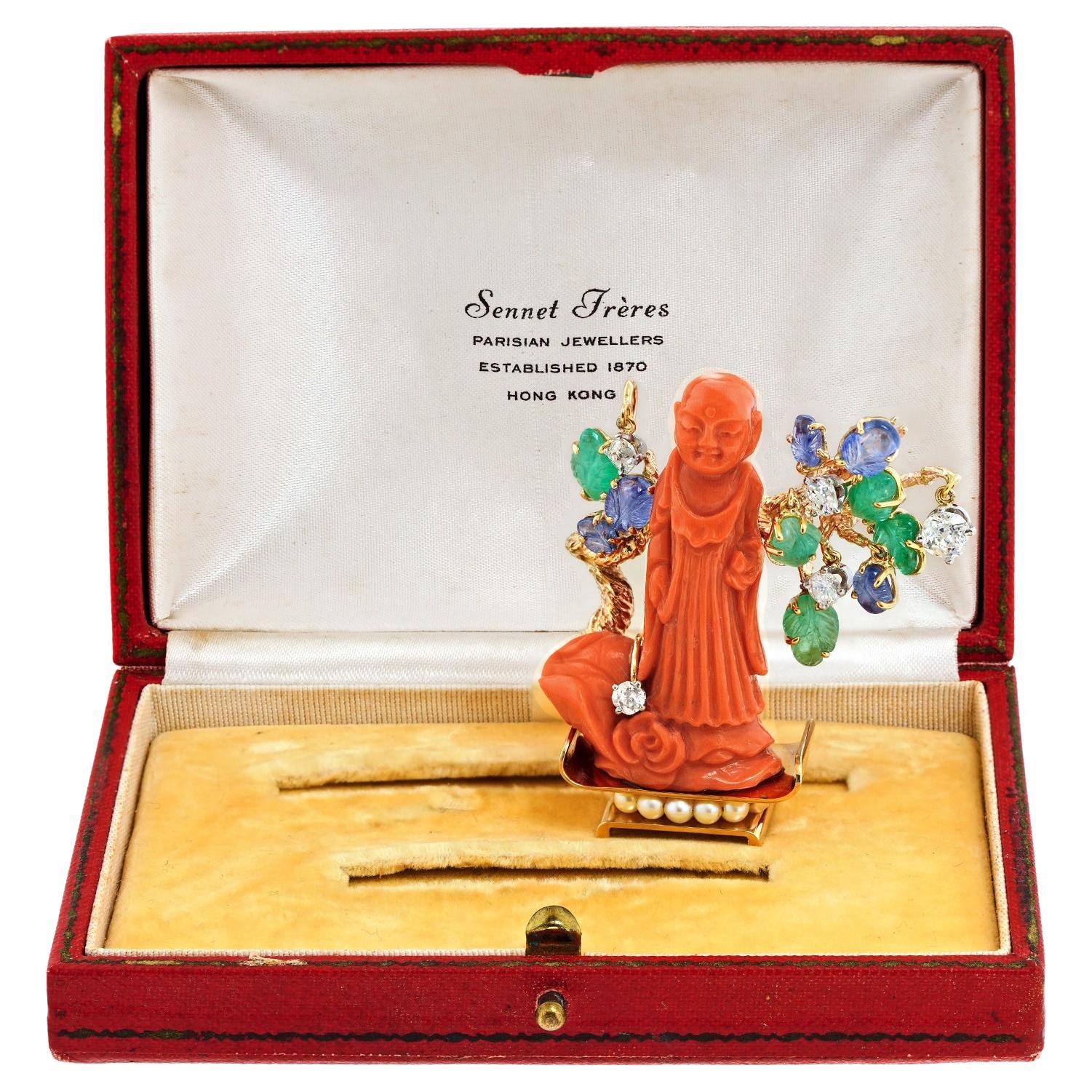 Sennet Freres Art Deco Brosche