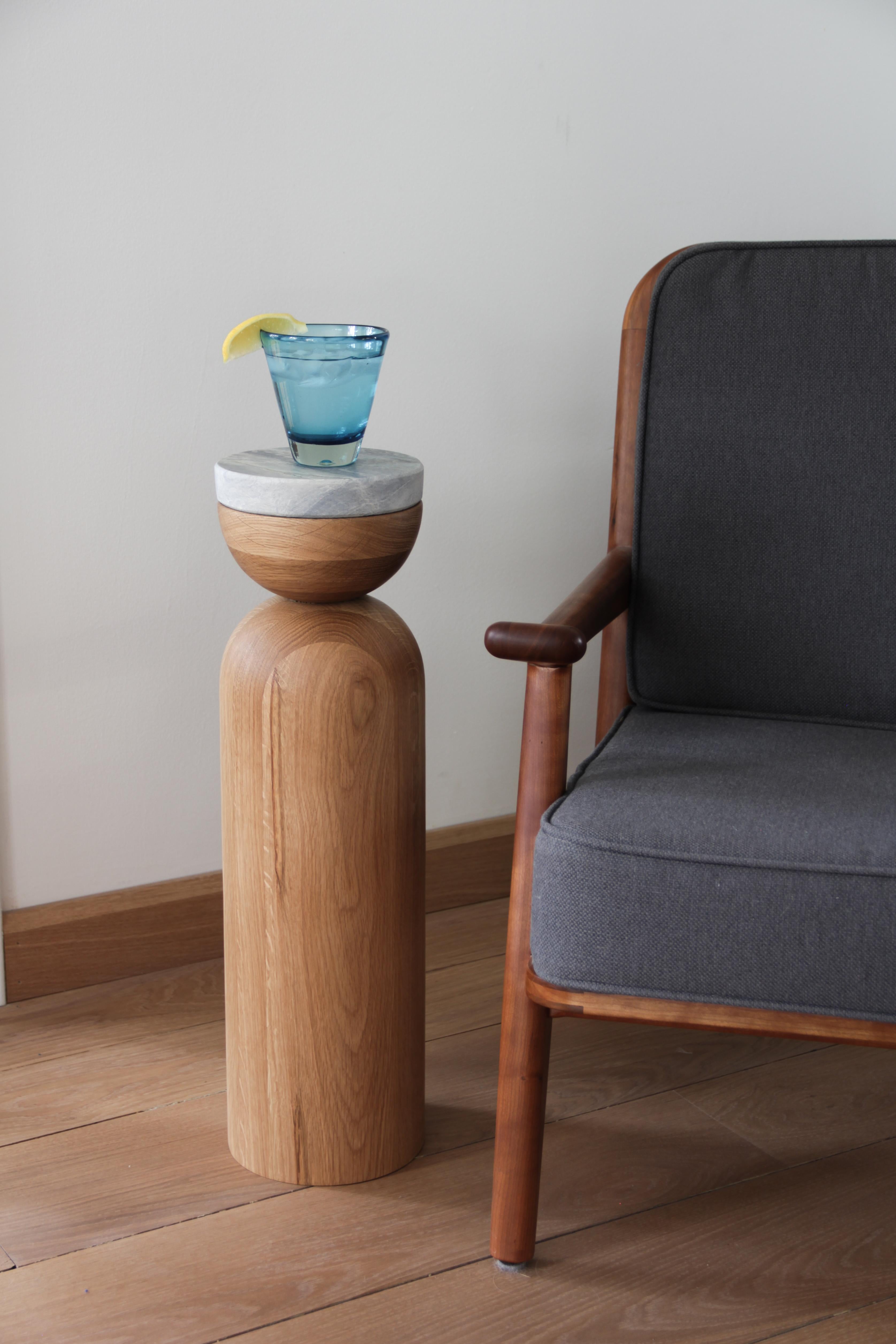 Stained Señoritas Drink-Stand Table White Oak by SinCa Design