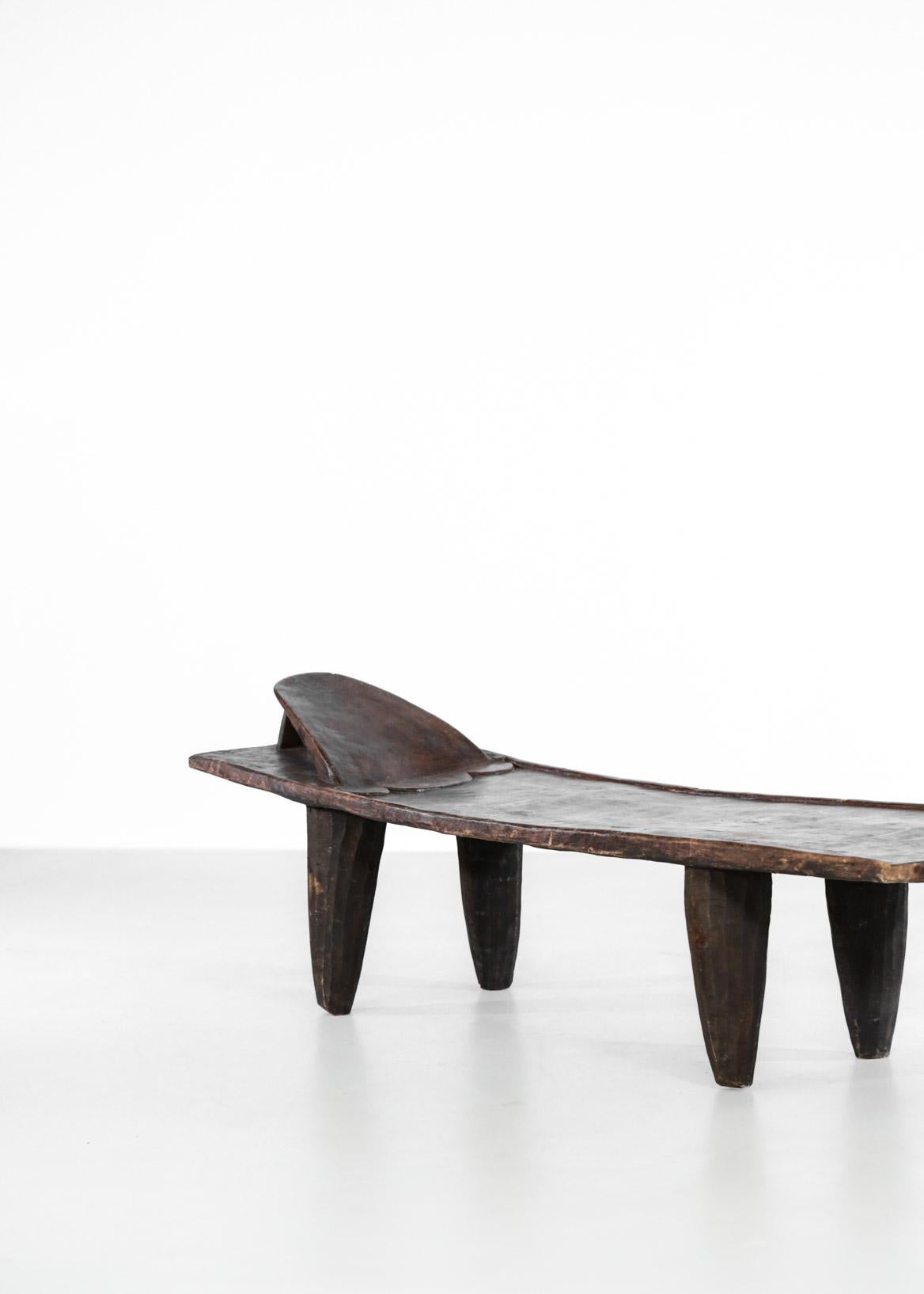 Rare Senoufo African daybed that could be use as a bench or coffee table. Massive piece.