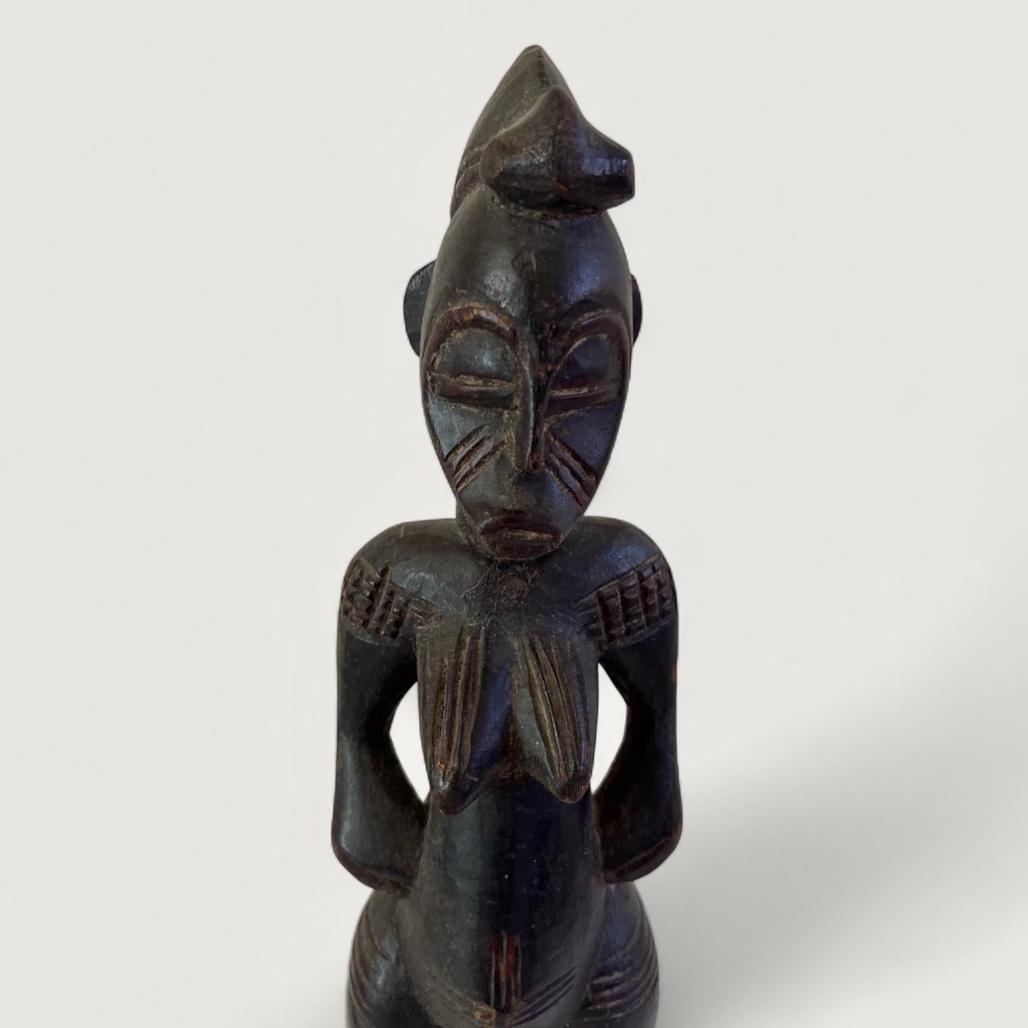 Legno massiccio Senoufo Female Statue 