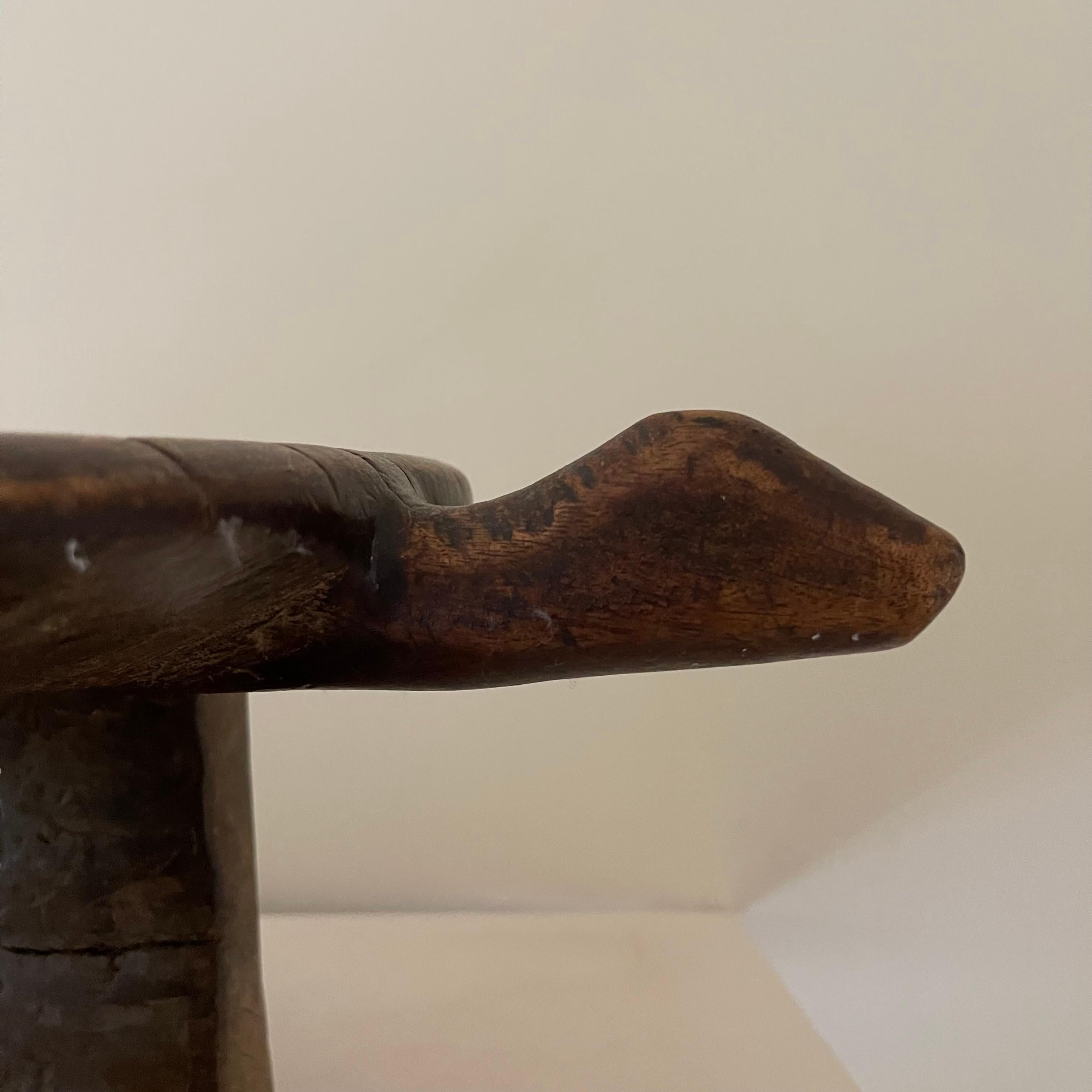 Senoufo Wooden Hut Stool, Erly 20th Century In Good Condition For Sale In CA, CA