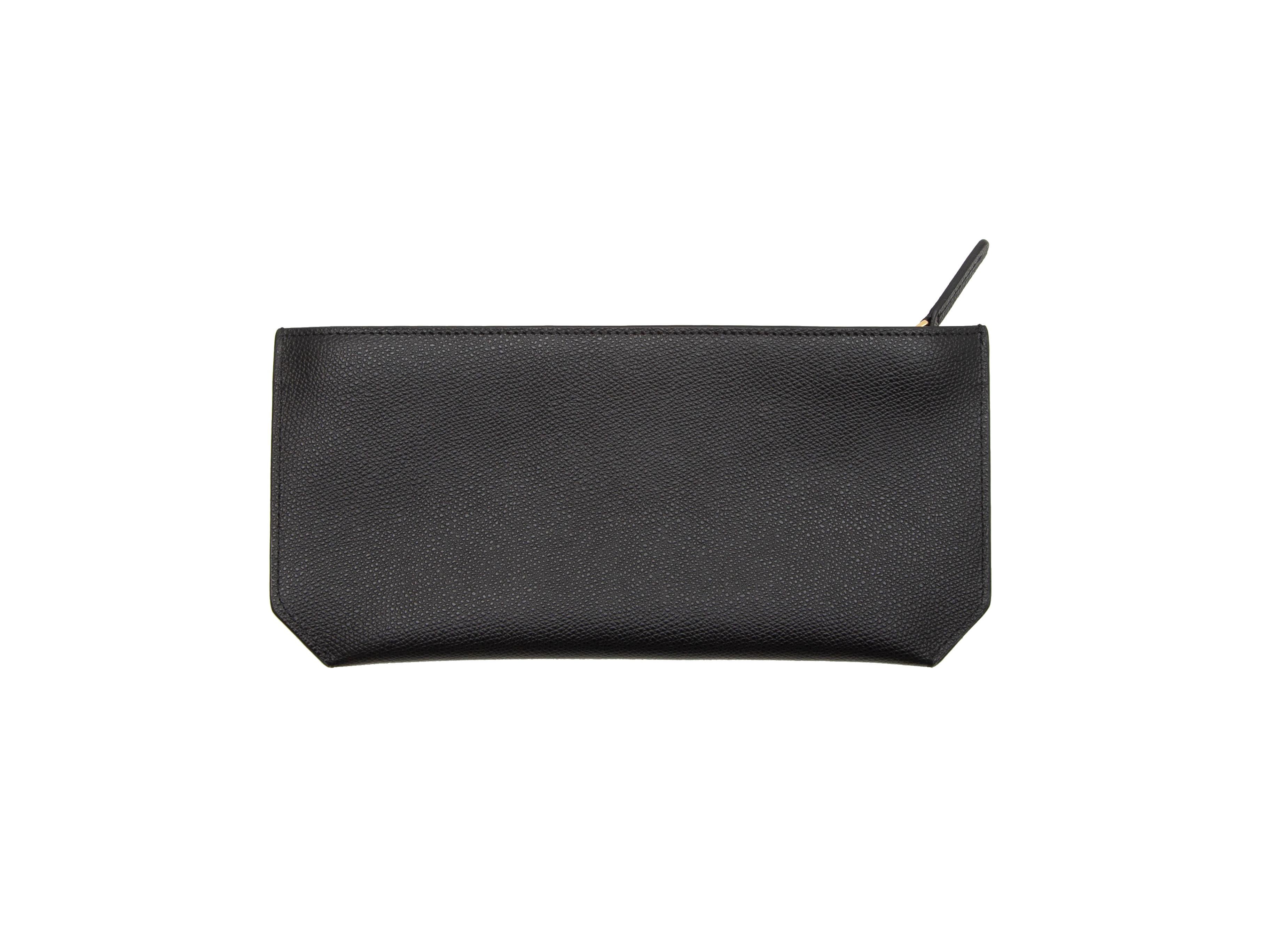 Senreve Black Pebbled Bracelet Pouch 2 In Excellent Condition In New York, NY