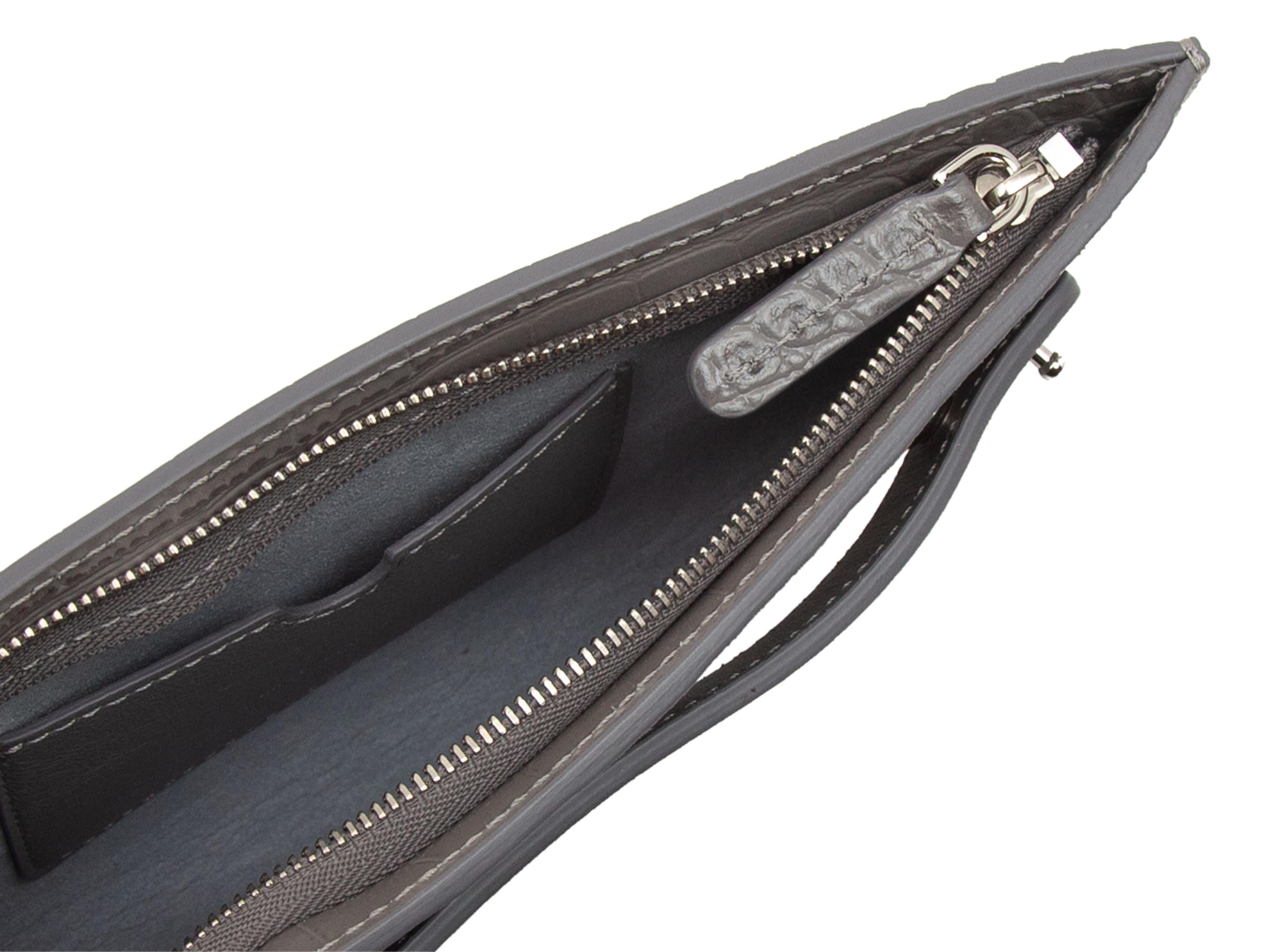 Senreve Storm Grey 'Dragon' Bracelet Pouch In Excellent Condition In New York, NY